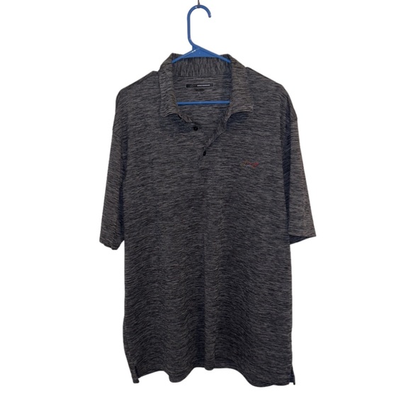 Greg Norman Heather Gray Golf Polo - Picture 2 of 6